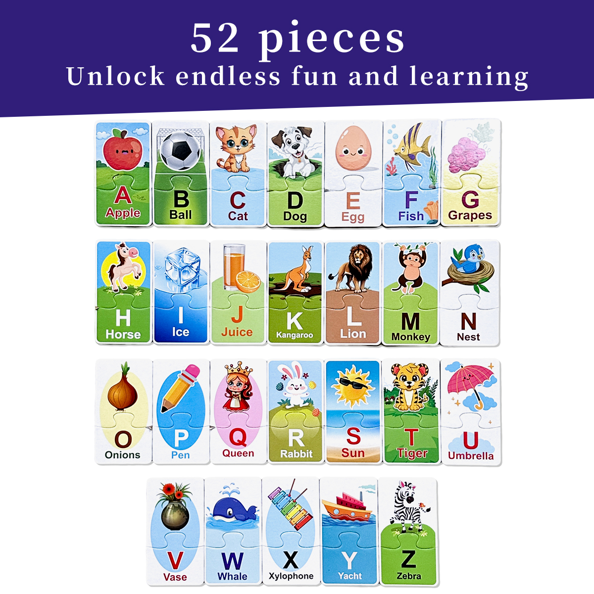Alphabet Matching Puzzle Cards - Educational Flash Card recensione e prezzo