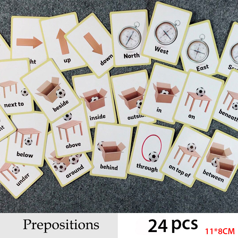 Prepositions and Gestures Seri - Educational Flash Card recensione e prezzo