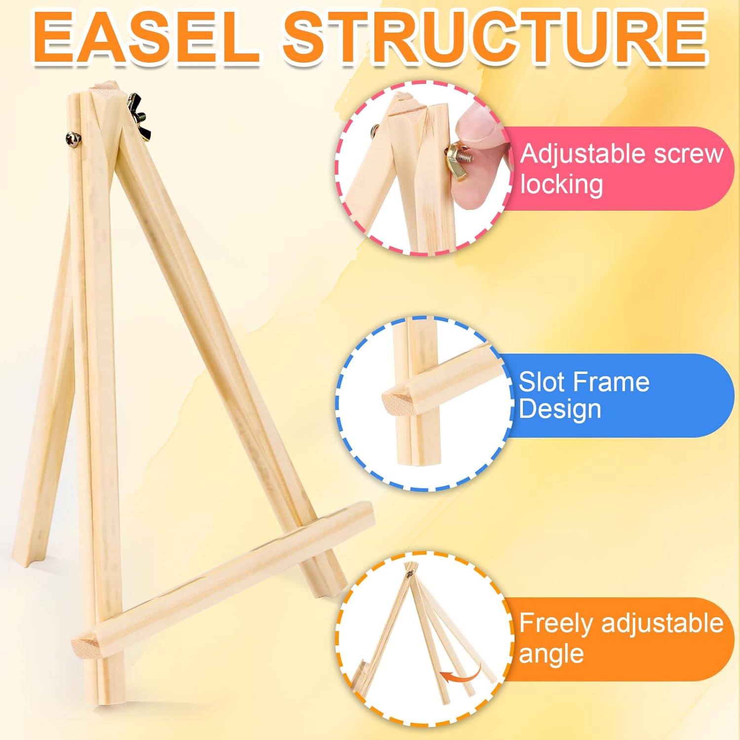 24 Pack 9 Inch Wood Easels for - Kids Art Easel recensione e prezzo