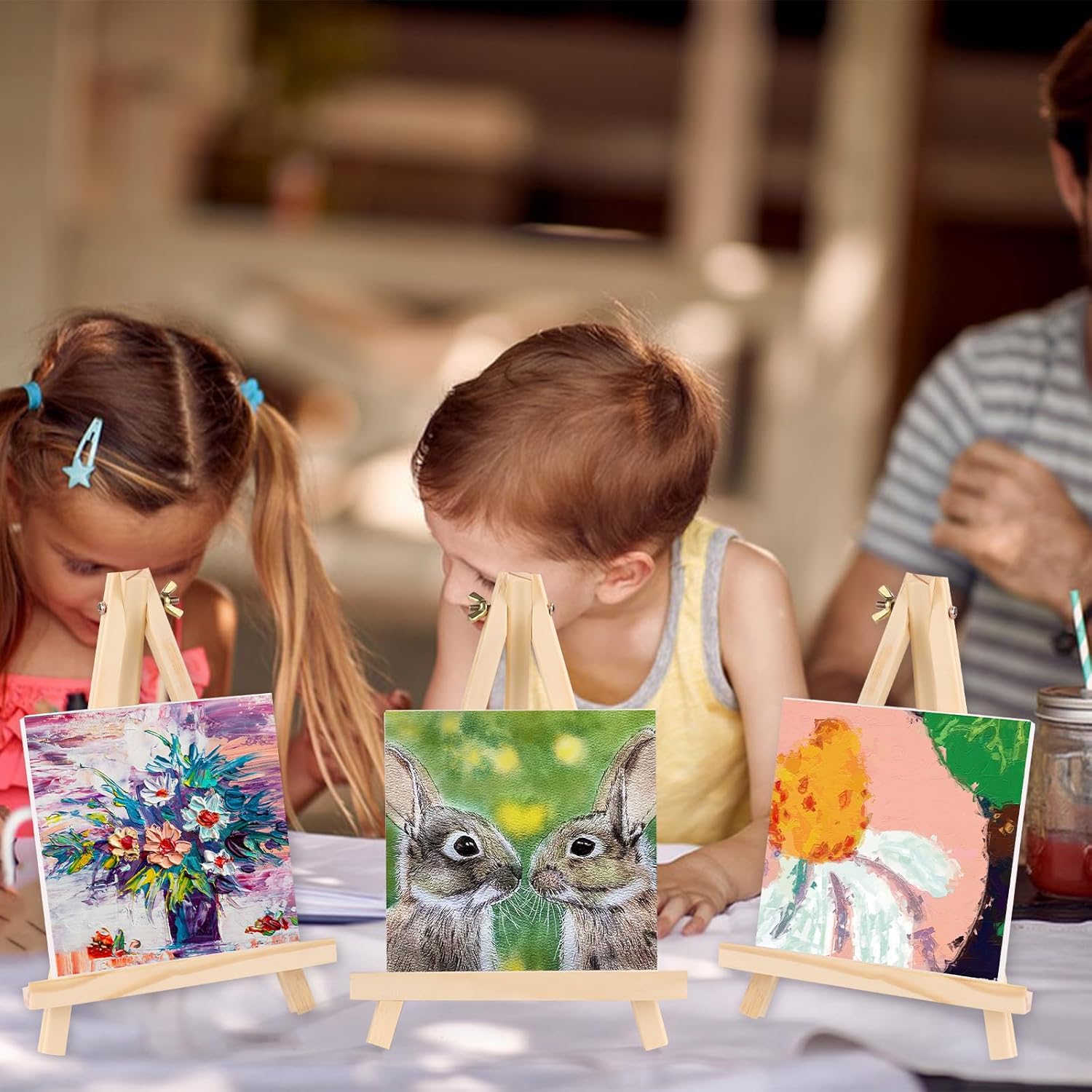 24 Pack 9 Inch Wood Easels for - Kids Art Easel recensione e prezzo